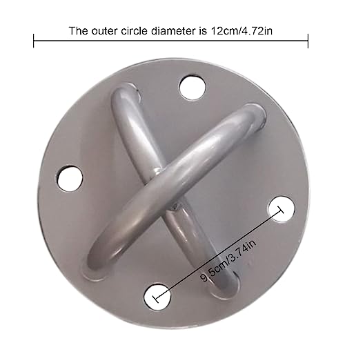Suspension Strap Trainer Ceiling Anchor: YOYIAG Trainer Ceiling Mount Bracket Suspension Strap Trainer Fixed Disc Training Accessory, Suspension Trainer Wall Bracket for Yoga Hammock Swing - Image 2