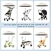 Nakazawa Stroller Umbrella,Umbrella for Stroller,for Sports & Outdoors - Secure Clamp,360-Degree Swivel Adjustable Position for Maximum Sun Protection