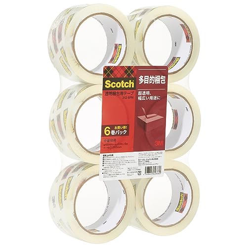 Amazon.co.jp: 3M スコッチ ガムテープ 梱包テープ 中軽量用 48mm×50m