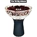 AGSDGAWD Hookah Bowl Phunnel Glass Shisha Bowl Compatible with Heat Management Systems and Foils Enhance Your Shisha Experience with Practical Design and Superior Flavor Retention (Color : Black)