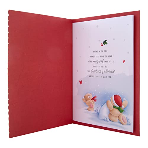 Hallmark Boxed Christmas Card for Girlfriend, Cute Forever Friends Winter Love Design, Boxed Winter Love Bear Girlfriend - Image 4