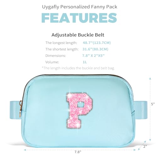 Image of Uygafly Gift for Teen Girls Kids Daughter Her - Birthday Gifts for 3 4 5 6 7 8 9 10 11 12 13 Year Old Girls,Fanny Pack Crossbody Bag Purse Belt Bag Cute Trendy Stuff | Blue,P