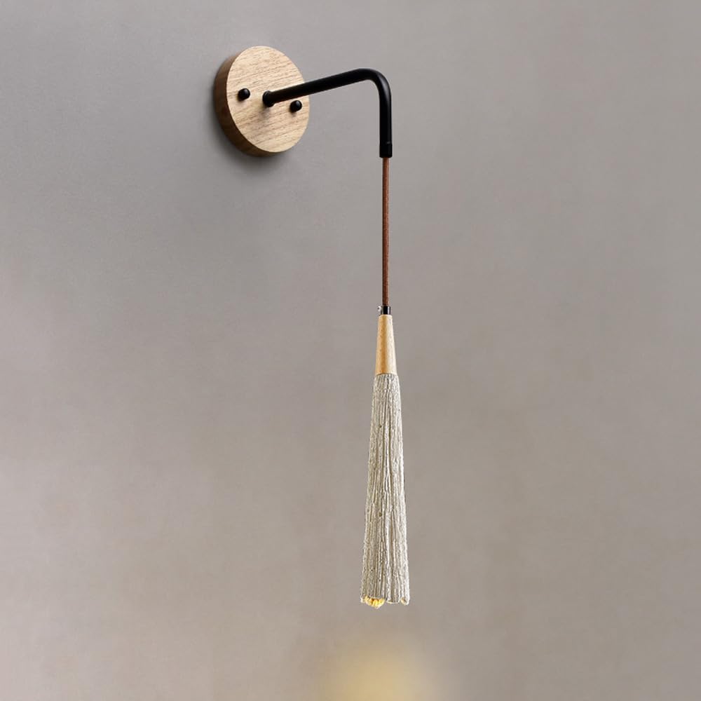 Decorazione domestica moderna Lampada da parete lineare lunga in cemento grigio Lampada da parete per camera da letto rustica per interni Lampada da parete per casa colonica vintage cablata Ap