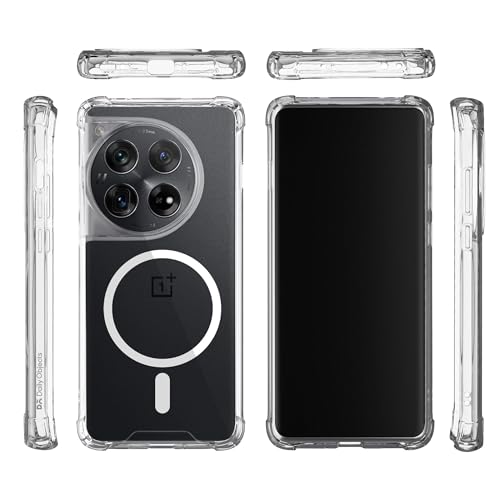 Image of DailyObjects Clear Magnetic Phone Case Cover Compatible with OnePlus 12 | Wireless Charging Slim Back Cover | 2 Layer Edge Protection & Shockproof
