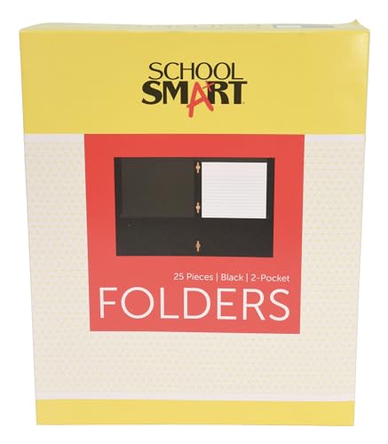 Porte-documents robustes School Smart avec perforation 3 trous pour dossiers soignés