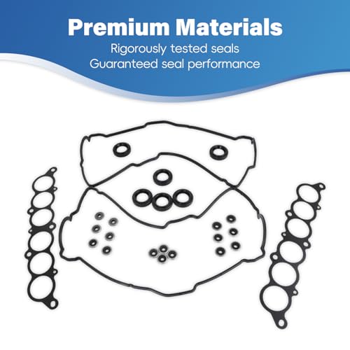 Image of VS50422R Engine Cylinder Valve Cover Gasket Kit Fits for Toyota 3.4L V6 5VZ-FE Engine Compatible with 1996-2002 4Runner 1995-1998 T100 1995-2004 Tacoma 2000-2004 Tundra Replace VC203 MS 95899