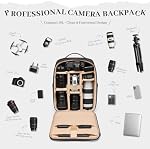 Camera Backpack for Photographers, DSLR/SLR Mirrorless Camera Bag Photography Daypack for Sony Canon Nikon Drone