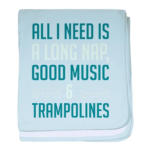 CafePress Funny Trampolines Jumping All I Need Baby Blanket, Super Soft Newborn Swaddle