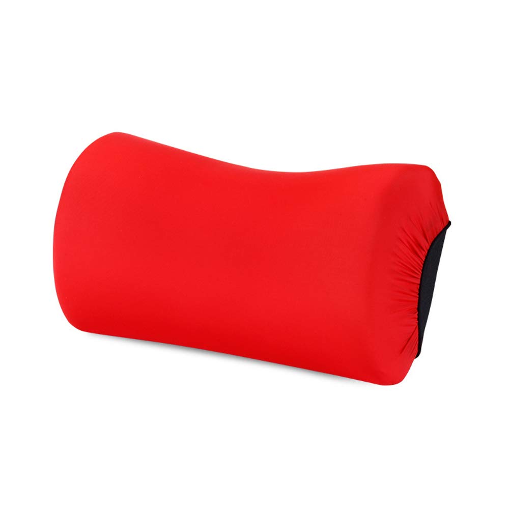 Wooya Coperture di Sostegno del Collo del Cuscino di Sicurezza del Cuscino del Poggiatesta dell'automobile del Cotone di Memoria di Spazio di Sette Gradi-Rosso