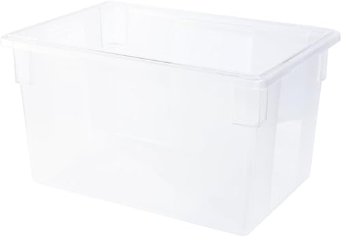 Vista 27 de Rubbermaid - Caja Tote para alimentos, producto comercial para restaurante, cocina y cafetería, 2 galones, transparente (FG330700CLR)