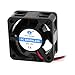 Ruilogod DC12V 4cm PC Computer Case Wentylator chłodzenie czarny w pyłoszczelna Filter