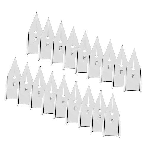 ERINGOGO 20pcs Replacement Nibs for Fountain Pens Calligraphy Pen Tips for Home Office School Travel Easy to Install Use Fine Workmanship for Smooth Writing