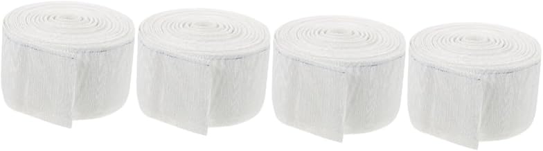 Garneck 4 Unidades De Fita De Cortina Cortinas Plissadas Tiaras De Algodão Fita De Cortina Plissada Fita Plissada De Cortina Fita Plissada Profunda Fita Branca Para Cortinas Guarnição De