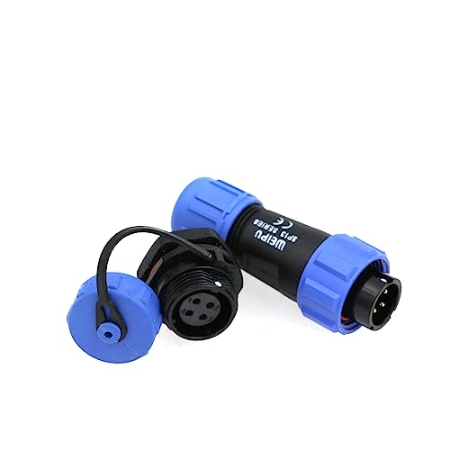 Conector Weipu SP13 plástico 4 pines resistente agua miniatura 4