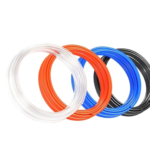 Tubo de poliuretano negro de 10m y 4mm OD para sistemas de aire neumático 2