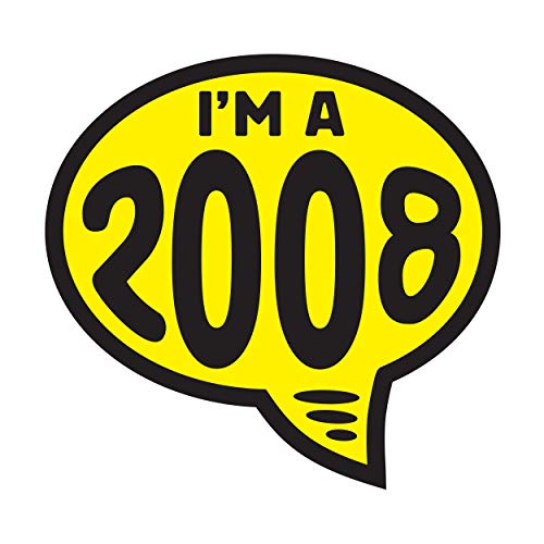 Image of Ez-line Vinyl Year Slogan Bubbles Car Lot Windshield Stickers 2008 Model Year 1 Dozen Pack 9 Inch Dealership Sales Tool Automotive Advertising (2008)