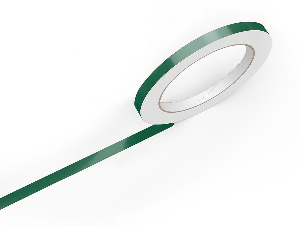 3M 50 Dark Green Gloss Vinyl Pinstriping Tape - Vinyl Striping Lines Stickers, Striping (1/8in x 150ft roll)