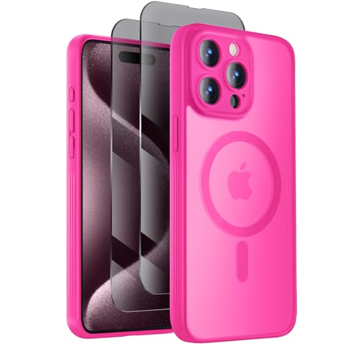 Image of Symcele Designed for iPhone 15 Pro Case, Hot Pink