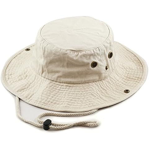 The Hat Depot Wide Brim Foldable Double-Sided Outdoor Boonie Bucket Hat Cover
