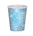 Beistle Snowflake Beverage Cups, 9-Ounce, Blue/White