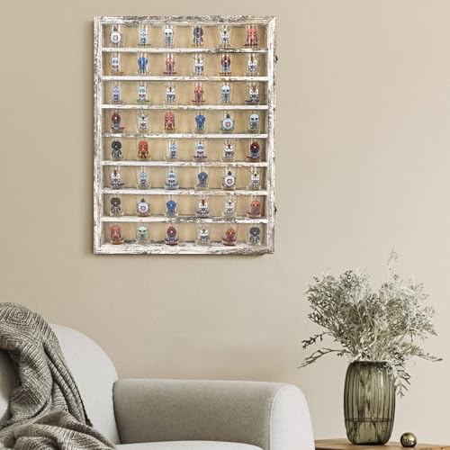 Image of FramePro Shadow Box Frame Display Case 18x24 with Removable Shelves, Deep Memory Box Trinket Knick Knack Shelf Cabinet for Collector, Keepsake Coins Military Medals Wedding Flowers White
