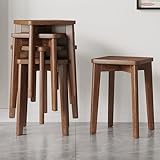 MATÉRIAUX DE QUALITÉ SUPÉRIEURE ET ARTISANAT EXCELLENT : (repose-pieds) est fabriqué en bois d'hévéa de haute qualité, cadre en bois massif avec une surface riche, pieds robustes et points de connexion renforcés avec du matériel de haute qualité. Le siège est renforcé par des serrures Luban, qui non seulement sont belles, mais ont également une structure solide.