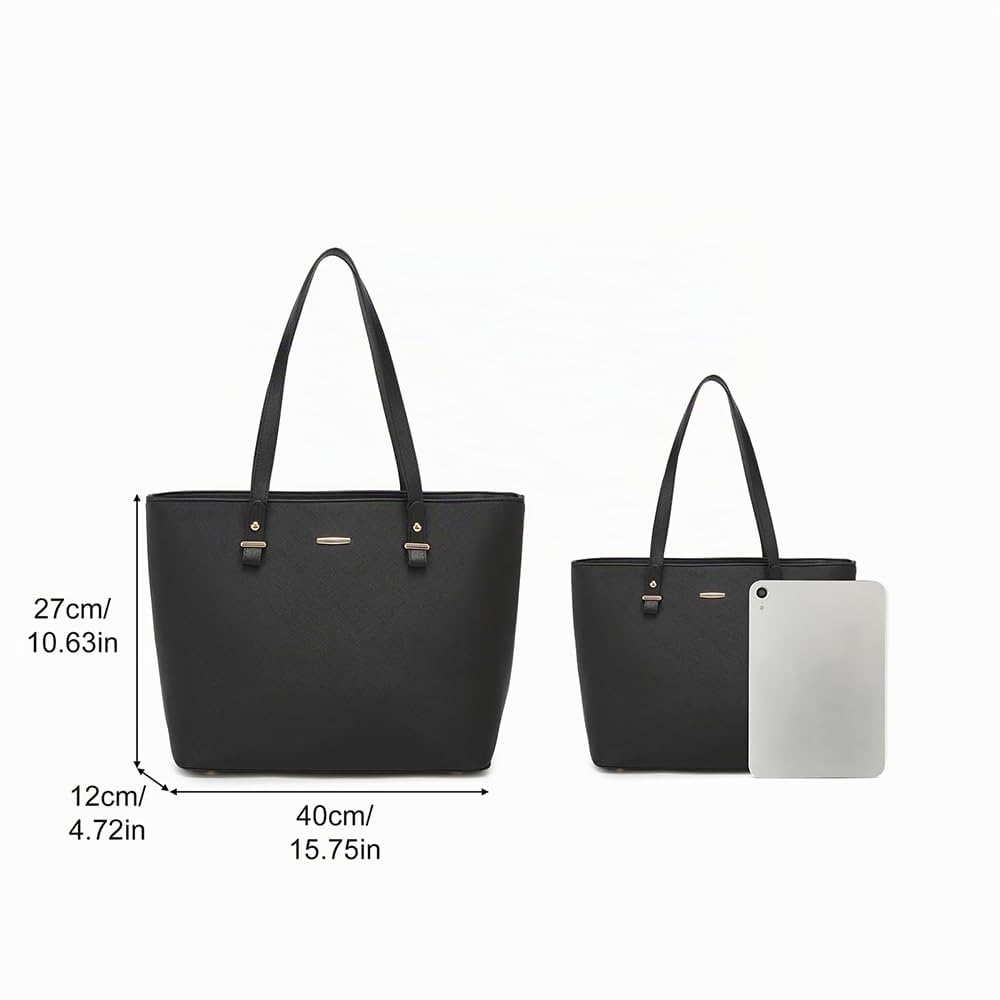 Pahajim Borsa Tote Donna Borsetta Donna Elegante PU Pelle Borsa a Spalla Tracolla Capiente Shopping Bag per il lavoro e i viaggi