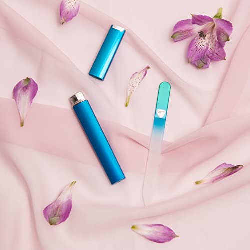 Glass Nail File With Case, Luxurious Gifts For Women - Bona Fide Beauty Glass Fingernail File For Natural Nails, File In Any Direction, Expertly Shapes Nails, Enjoy A Smooth Finish #TOP7