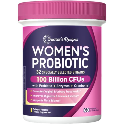 Doctor's Recipes Women's Probiotics 100 Billion CFU