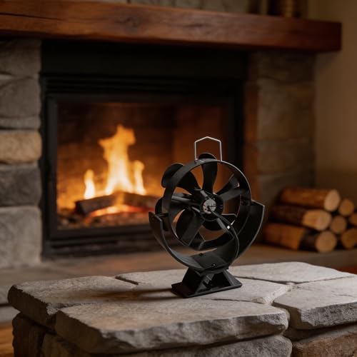 Ventilateur de cheminée anti-perte de chaleur pour poêle et insert