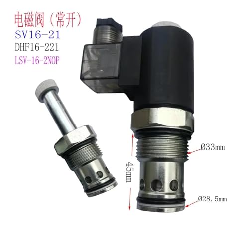 Électrovanne hydraulique SV16-21 DHF16-221 normalement ouverte 12V - 2