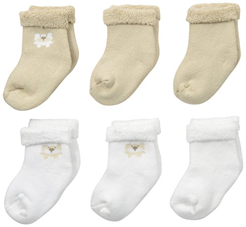Image of Gerber Unisex-Baby Newborn 6 Pack Cozy Designer Socks