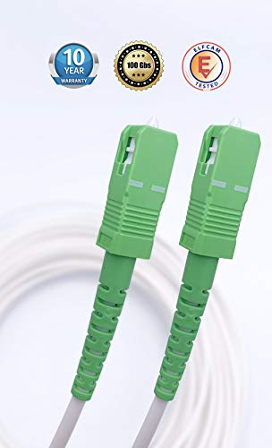 Câble Fibre Optique 1.5m Orange SFR Bouygues - Simplex SC/APC Monomode OS2 | Rallonge Jarretière Garanti 5 Ans - 11
