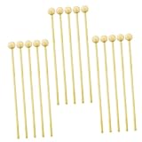 Gadpiparty 50 Stück Holzlutscher Sticks mit Kugel für DIY Lollipops Candy Making Bars Bastelstäbe zum Backen und Dekorieren Praktische Eisstäbe aus Holz für Süßigkeitenherstellung