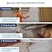 Industrial Concrete Ceiling Decor Film - PVC Stretch Ceiling Background- Room Covering Kit, DIY Installation for Modern Сover Design Film Size 5'3'' * 16'5''