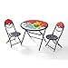 Idea Nuova JoJo Siwa 3 Piece Table and Chair Set, Multicolor
