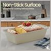 Nonstick Loaf Pan Set Pack of 4, Carbon Steel 11" Large Baking Bread Pan, Oven Safe Up to 450°F, PFOA, PFOS, PTFE Free, Space Saving Stackable Design, Stain Resistant, Dishwasher Friendly,White Marble #5