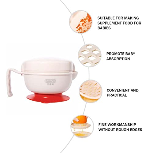 1 Conjunto Caixa De Moagem Tigela De Moer Alimentos Tigela De Comida Alimentos Infantis Moedor Multi