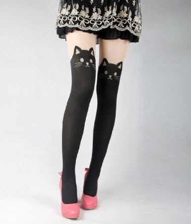 Amazon Co Jp フェイクニーハイストッキング フェイクサイハイストッキング 猫 ネコ ねこ ファッション Amazon Co Jp フェイクニーハイストッキング フェイクサイハイストッキング 猫 ネコ ねこ ファッション