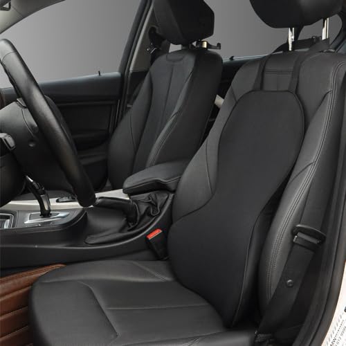 FOUNDCOOL Ergonomisches Lendenwirbelstützkissen, Rückenkissen aus Memory-Schaum für Autositze - Lendenkissen, Rückenstützkissen, Auto Lordosenstütze Kissen für Fahrer