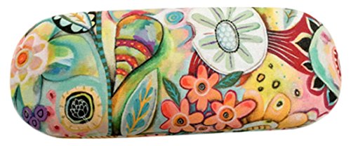Enesco Allen Deco Funda De Gafas En Tejido De Microfibra, Diseño Floral, Resina, Multicolor, 6 x 6 x 16 cm