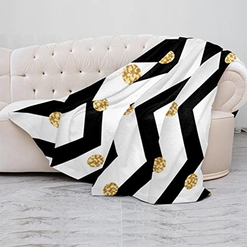 Couverture polaire microfibre à pois 150x130 cm pour lit et canapé