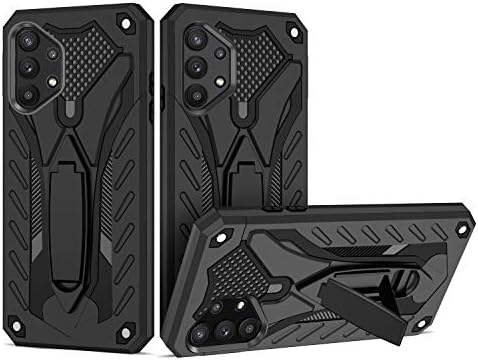 MILAN NICE Phone Case for Samsung Galaxy A42 5G Heavy Duty Protective Hard Cover Shockproof Certified with Drop Tested with Smartphone Kickstand (Black)