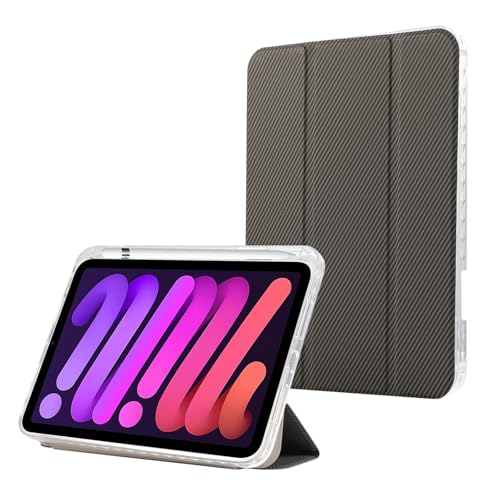 Housse iPad mini 6e génération anti-rayures grise pour ne plus perdre votre stylet en voyage