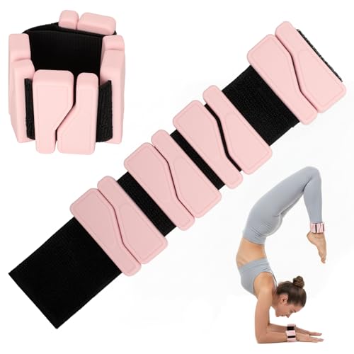 Poids Cheville Romon Rose 900g la Paire Ajustables en Silicone pour Pilates