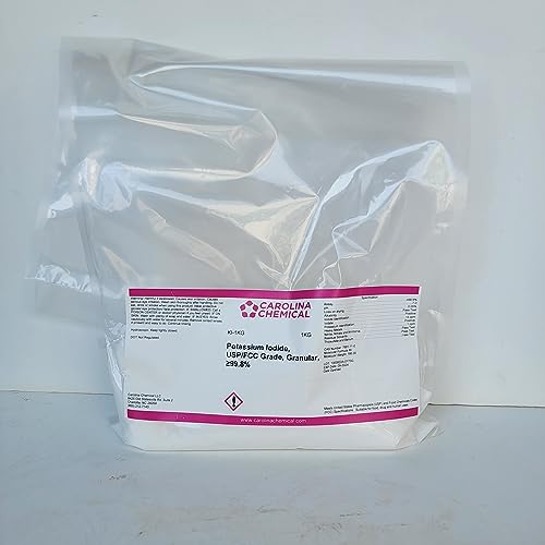 Potassium Iodide Pharmaceutical USP FCC Grade Powder Crystals ≥99.8% 1 Kilogram