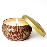 LA JOLIE MUSE Pumpkin Cinnamon Candle, Fall Candle, Travel Tin Holiday Candle, 45 Hours Burning...