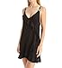 Betsey Johnson Women's Rayon Knit Satin Ruffle Slip