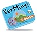 Organic Breath Mints by VerMints, PepperMint Flavor, All Natural, Non-GMO, Nut Free, Gluten Free, Vegan, KSA Kosher, Pack of 6, 1.41oz Tins