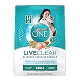 Purina ONE LiveClear Allergen-Reducing Cat Food Dry Formula with Real Chicken As The Number One Ingredient - 14 lb.